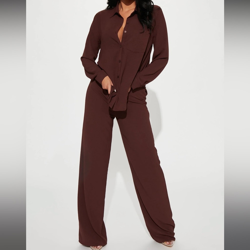 MACKENZIE PANT SET BROWN
